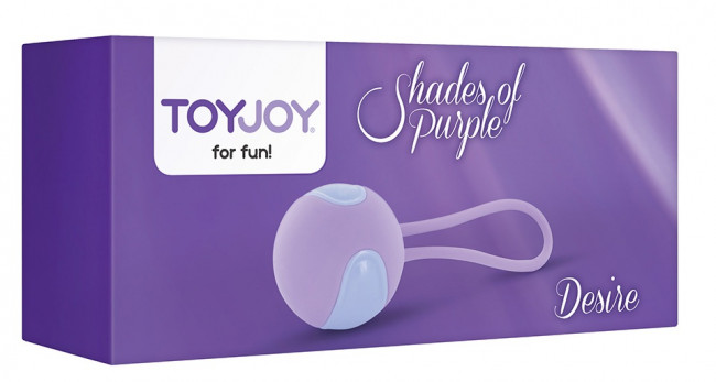 Сиреневый вагинальный шарик DESIRE KEGEL BALL, Toy Joy