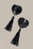 Чёрные пэстисы Hearts With Tassels в форме сердец с кисточками, WANAME