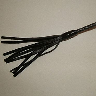 Короткий витой стек с наконечником в виде длинной кисточки - 70 см., Подиум Короткий витой стек с наконечником в виде длинной кисточки - 70 см., Подиум
