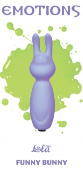 Фиолетовый мини-вибратор с ушками Emotions Funny Bunny Lavender, Lola toys