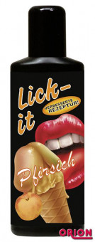 Съедобная смазка Lick It со вкусом персика - 100 мл., Orion