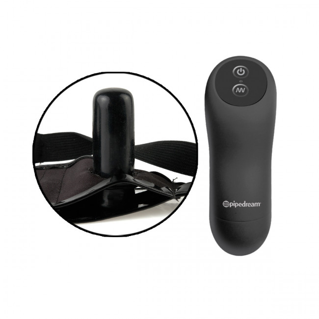 Страпон с вибрацией Remote Control Fantasy Strap-on - 18 см., Pipedream Страпон с вибрацией Remote Control Fantasy Strap-on - 18 см., Pipedream