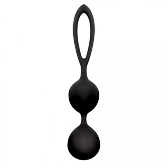 Чёрные вагинальные шарики из силикона BLACKBERRIES PUSSY SILICONE , Toyz4lovers