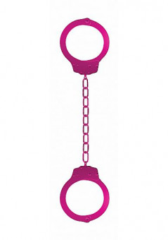Металлические розовые оковы Pleasure Legcuffs, Shots Media BV