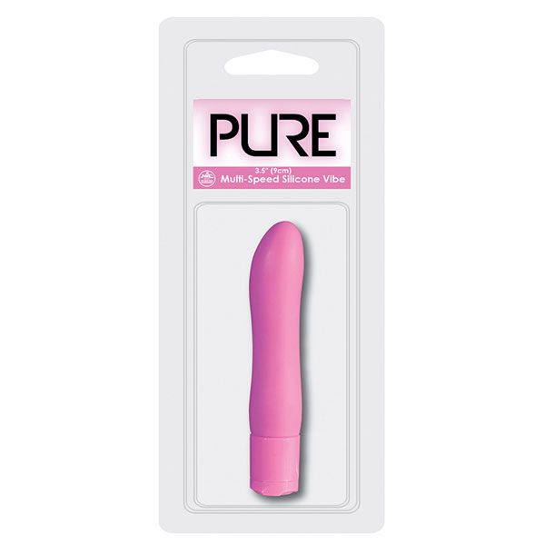 Фиолетовый вибромассажёр PURE 3.5INCH VIBRATOR PURPLE - 9 см., NMC