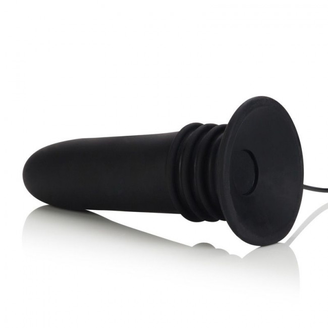 Чёрная анальная пробка 10-Function Adonis Vibrating Probes - 14 см., California Exotic Novelties