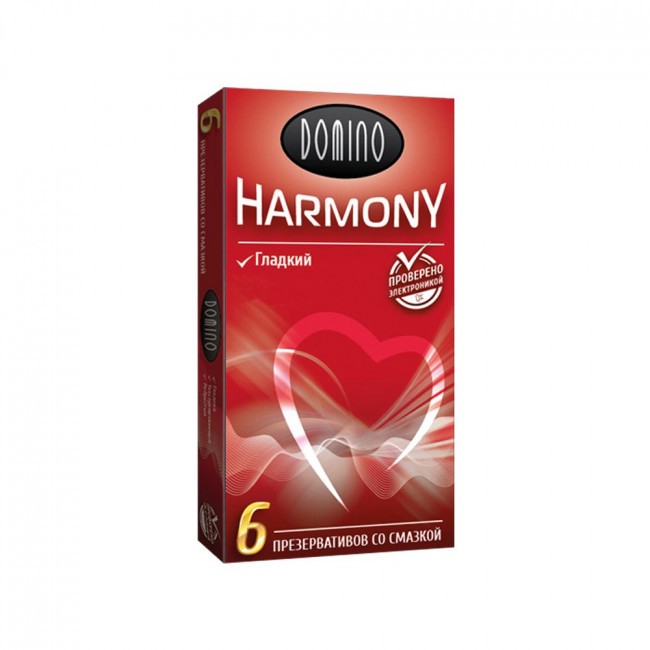 Гладкие презервативы Domino Harmony - 6 шт., Domino
