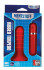 Малый красный вибромассажер для анальной стимуляции MENZSTUFF RIBBED TORPEDO - 10 см., Dream Toys