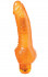 Оранжевый гелевый вибратор с широким основанием JELLY JOY 7INCH 10 RHYTHMS - 17,5 см., Dream Toys