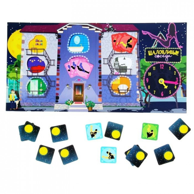 Настольная игра "Шаловливые соседи", Сима-Ленд Настольная игра "Шаловливые соседи", Сима-Ленд