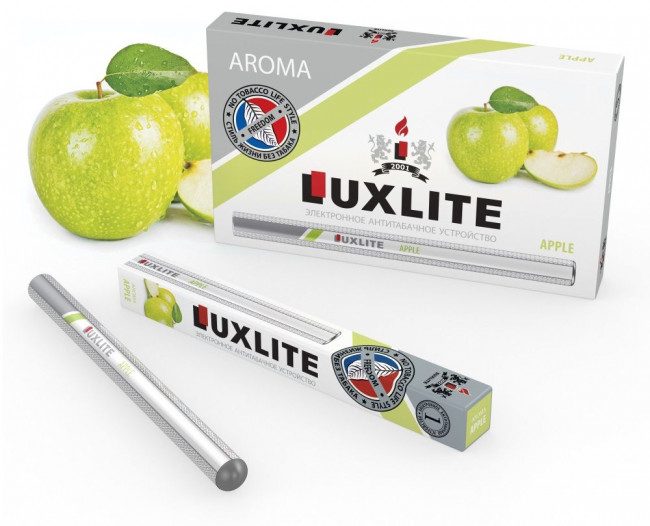 Одноразовое электронное антитабачное устройство APPLE с ароматом яблока, Luxlite Одноразовое электронное антитабачное устройство APPLE с ароматом яблока, Luxlite