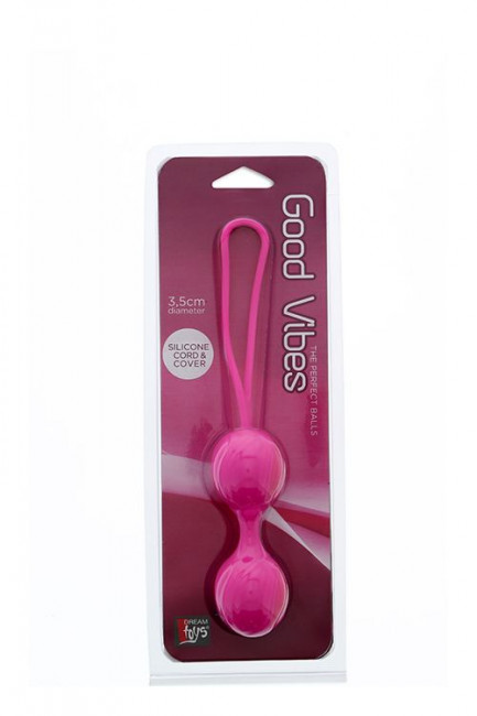Розовые вагинальные шарики GOOD VIBES THE PERFECT BALLS PINK, Dream Toys Розовые вагинальные шарики GOOD VIBES THE PERFECT BALLS PINK, Dream Toys