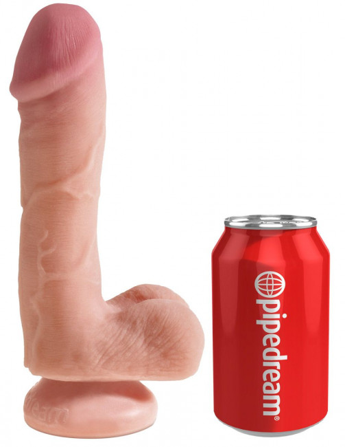 Фаллоимитатор с мошонкой Dual Density 7.5" Cock - 19 см., Pipedream Фаллоимитатор с мошонкой Dual Density 7.5" Cock - 19 см., Pipedream