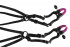 Декоративный бюстгальтер с зажимами на соски Bra with silicone nipple clamps, Orion Декоративный бюстгальтер с зажимами на соски Bra with silicone nipple clamps, Orion