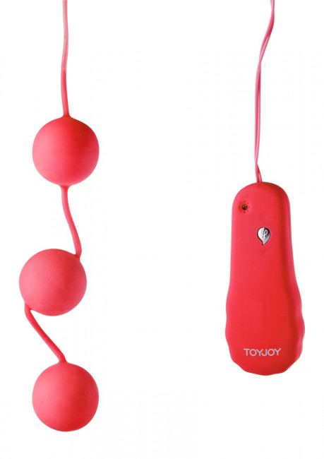 Красные вагинальные шарики с вибрацией POWER BALLS , Toy Joy Красные вагинальные шарики с вибрацией POWER BALLS , Toy Joy