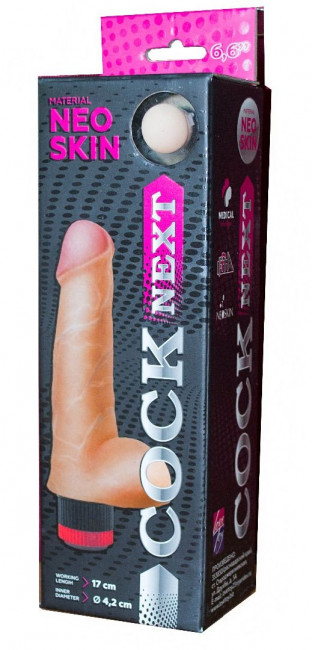 Реалистичный вибромассажёр COCK NEXT 6,6" - 17 см., LOVETOY (А-Полимер)