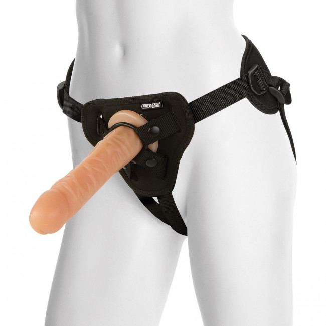 Страпон-система на регулируемых трусиках The Classic 8" with Supreme Harness - 20 см., Doc Johnson