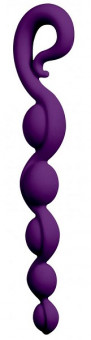 Фиолетовая анальная цепочка Bendybeads - 26,2 см., Fun Factory