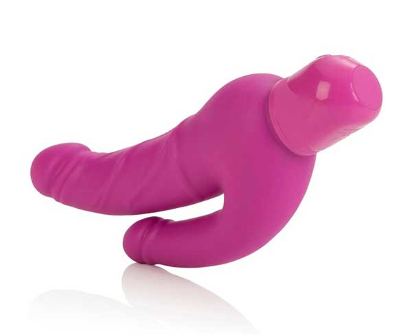 Вибромассажер Power Stud Over & Under Dongs - 27 см., California Exotic Novelties