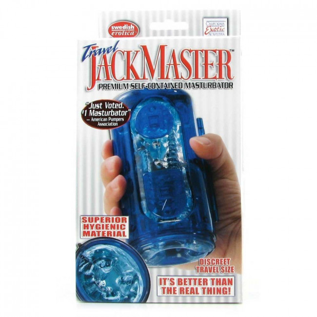 Голубой гелевый супер-мастурбатор JackMaster Masturbator, California Exotic Novelties