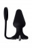Чёрное эрекционное кольцо с анальной вибропробкой, Erotist