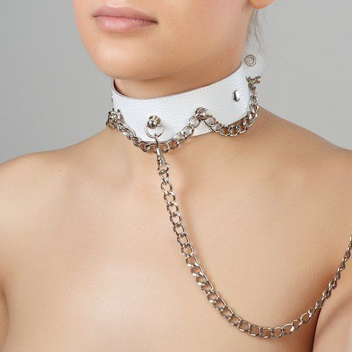 Белый ошейник с цепью , Sitabella