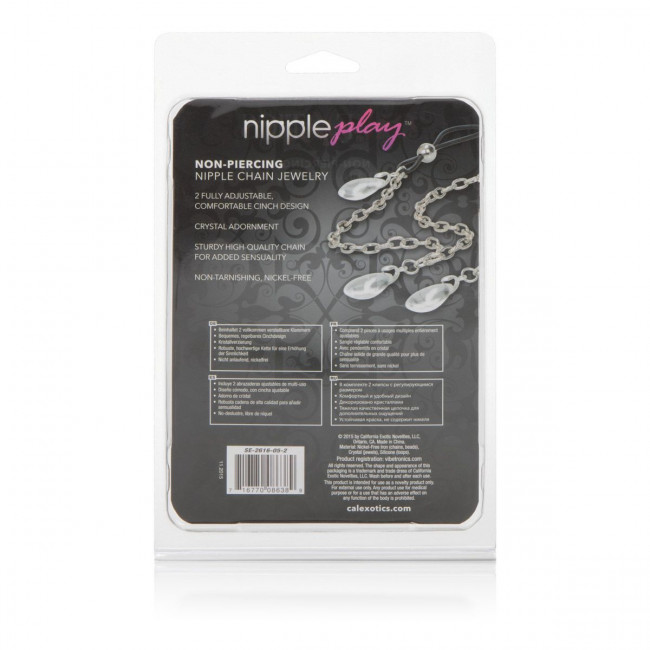 Зажимы на соски Non-Piercing Nipple Chain Jewelry, California Exotic Novelties
