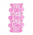Эластичная розовая насадка с шипами и шишечками JELLY JOY LUST CLUSTER PINK, Tonga