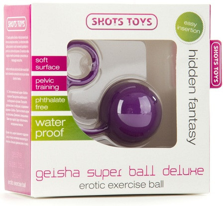 Фиолетовый вагинальный шарик Geisha Super Ball Deluxe, Shots Media BV Фиолетовый вагинальный шарик Geisha Super Ball Deluxe, Shots Media BV