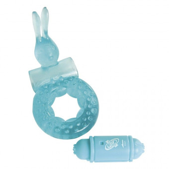 Эрекционное виброкольцо Rabbit Loop Cockring с зайчиком, NMC