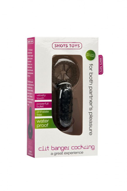 Эрекционное виброкольцо Clit Banger Cockring , Shots Media BV