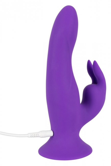 Фиолетовый силиконовый вибратор типа rabbit Pure Lilac Vibes Rabbit - 18 см., Orion