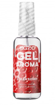 Интимный лубрикант EGZO AROMA с ароматом клубники - 50 мл. Интимный лубрикант EGZO AROMA с ароматом клубники - 50 мл.