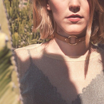 Коричневый чокер Maze Single Choker, Bijoux Indiscrets