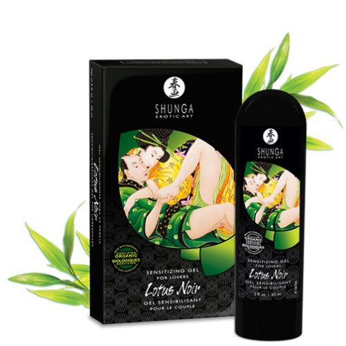 Интимный гель для пар, усиливающий наслаждение, Lotus Noir - 60 мл., Shunga