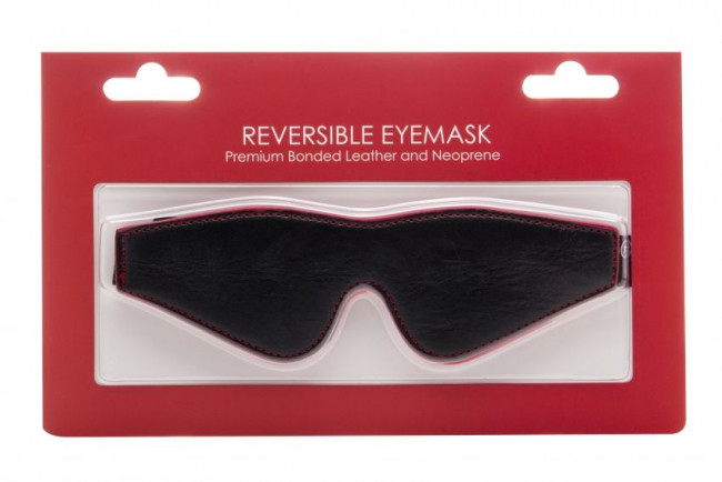 Чёрно-красная двусторонняя маска на глаза Reversible Eyemask, Shots Media BV