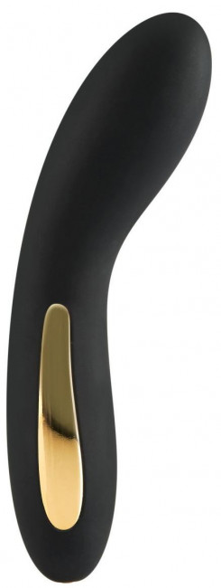 Черный вибромассажёр Luminate Vibrator - 17 см. Черный вибромассажёр Luminate Vibrator - 17 см.