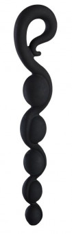 Черная анальная цепочка Bendybeads - 26,2 см., Fun Factory