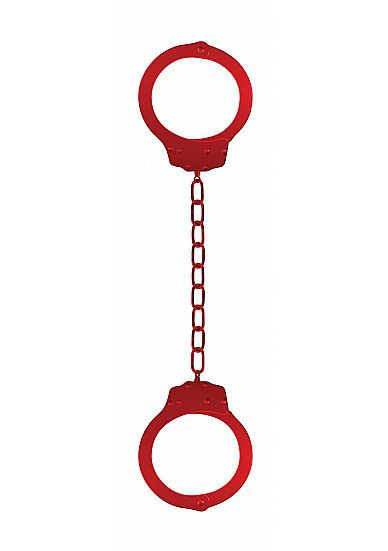 Металлические красные оковы Pleasure Legcuffs, Shots Media BV