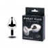 Анальная пробка BUTT PLUG  Small с прозрачным кристаллом - 7 см., Anal Jewelry Plug