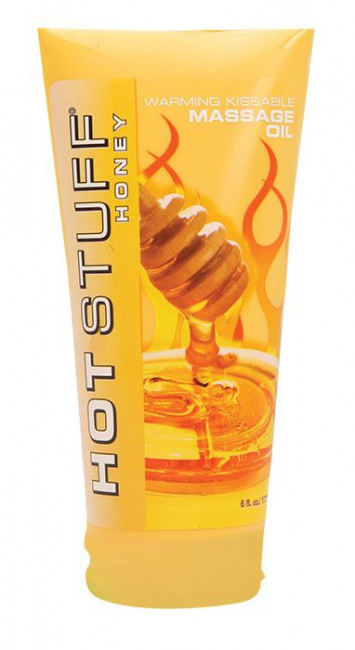 Разогревающее массажное масло с ароматом мёда Hot Stuff Warming Oil - 177 мл., Topco Sales