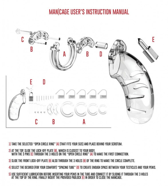 Прозрачный мужской пояс верности Cock Cage Model 06 Chastity Прозрачный мужской пояс верности Cock Cage Model 06 Chastity