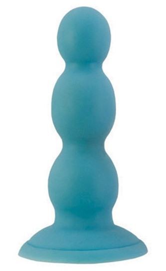 Голубая анальная втулка PLUSH, California Exotic Novelties
