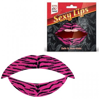 Lip Tattoo Тигровый розовый, Erotic Fantasy Lip Tattoo Тигровый розовый, Erotic Fantasy