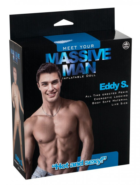 Надувной белокожий секс-мужчина с фаллосом MASSIVE MAN EDDY S. LOVE DOLL, NMC