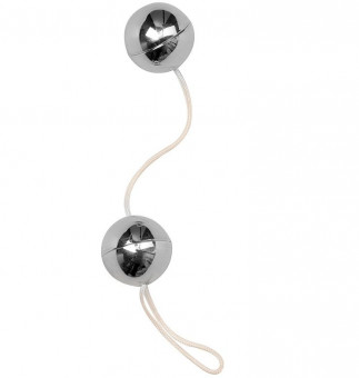 Серебристые вагинальные шарики LITTLE FRISKY LOVE BALLS SILVER, NMC