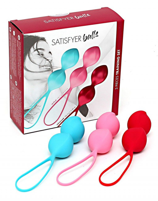 Набор из 3 двойных вагинальных шариков Satisfyer Balls, Satisfyer Набор из 3 двойных вагинальных шариков Satisfyer Balls, Satisfyer