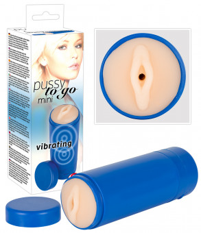 Вибромастурбатор-вагина Pussy to go mini vibrating , Orion