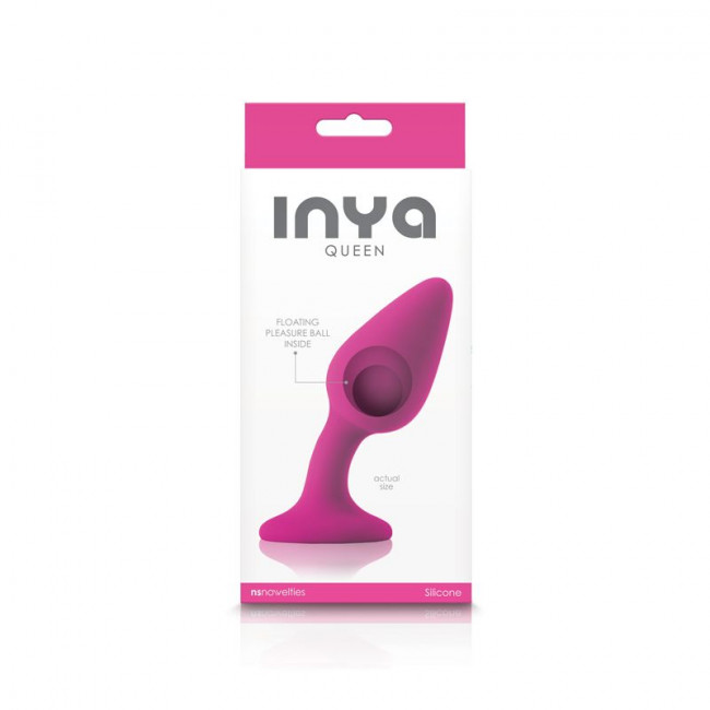 Розовая гибкая анальная пробка INYA Queen - 11,9 см., NS Novelties Розовая гибкая анальная пробка INYA Queen - 11,9 см., NS Novelties