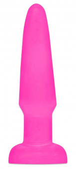 Ярко-розовая анальная пробка Butt Plug - 11,4 см., Pipedream